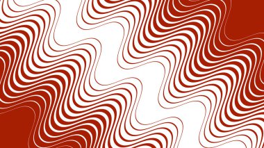 Modern kumaş dijital ve grafik tasarımı için kırmızı çizgiler, dalgalı çizgi, soyut, kusursuz desen arkaplanı