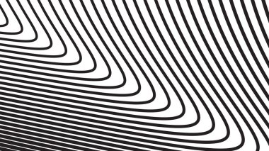 Modern kumaş duvar kağıdı ve grafik tasarımı için siyah ve beyaz çizgiler kusursuz desen arkaplanı