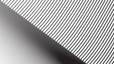 Modern kumaş duvar kağıdı ve grafik tasarımı için siyah ve beyaz çizgiler kusursuz desen arkaplanı