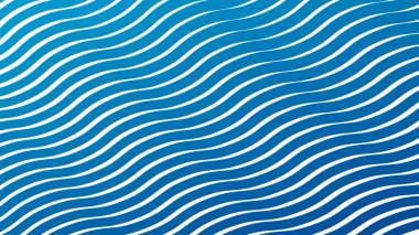 Modern soyut kumaş duvar kağıdı ve dijital tasarım için gök mavisi çizgileri dalgalı çizgi arkaplanı