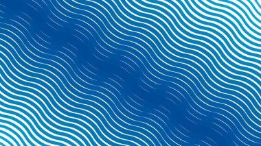 Modern soyut kumaş duvar kağıdı ve dijital tasarım için gök mavisi çizgileri dalgalı çizgi arkaplanı