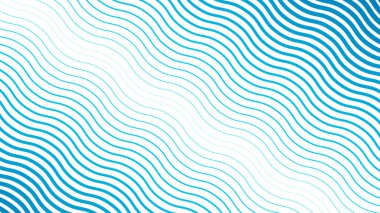 Modern soyut kumaş duvar kağıdı ve dijital tasarım için gök mavisi çizgileri dalgalı çizgi arkaplanı