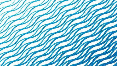 Modern soyut kumaş duvar kağıdı ve dijital tasarım için gök mavisi çizgileri dalgalı çizgi arkaplanı