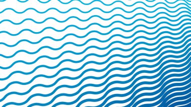 Modern soyut kumaş duvar kağıdı ve dijital tasarım için gök mavisi çizgileri dalgalı çizgi arkaplanı