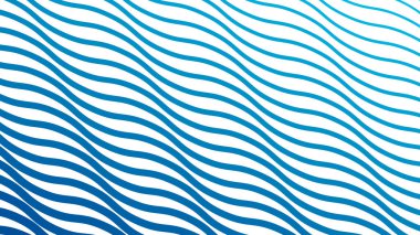 Modern soyut kumaş duvar kağıdı ve dijital tasarım için gök mavisi çizgileri dalgalı çizgi arkaplanı