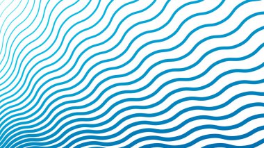 Modern soyut kumaş duvar kağıdı ve dijital tasarım için gök mavisi çizgileri dalgalı çizgi arkaplanı