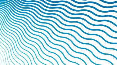 Modern soyut kumaş duvar kağıdı ve dijital tasarım için gök mavisi çizgileri dalgalı çizgi arkaplanı