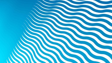 Modern soyut kumaş duvar kağıdı ve dijital tasarım için gök mavisi çizgileri dalgalı çizgi arkaplanı