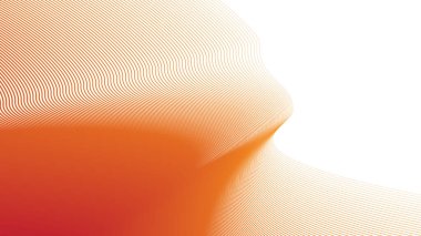 Modern soyut kumaş duvar kağıdı dijital için turuncu eğri desen arkaplanı