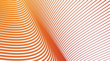 Modern soyut kumaş duvar kağıdı dijital için turuncu eğri desen arkaplanı