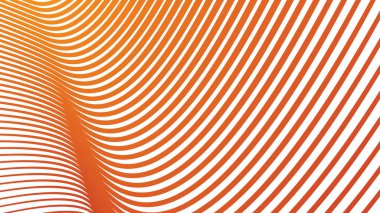 Modern soyut kumaş duvar kağıdı dijital için turuncu eğri desen arkaplanı