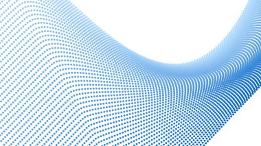 Modern soyut dijital tasarım grafik duvar kağıdı ve web layou için mavi gradyan yarım ton arkaplan