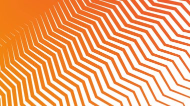 Modern soyut kumaş duvar kâğıdı ve tasarım için turuncu zig zag çizgileri kusursuz desen arkaplanı