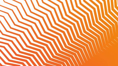 Modern soyut kumaş duvar kâğıdı ve tasarım için turuncu zig zag çizgileri kusursuz desen arkaplanı