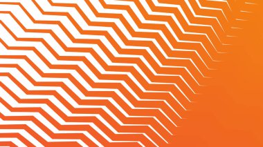 Modern soyut kumaş duvar kâğıdı ve tasarım için turuncu zig zag çizgileri kusursuz desen arkaplanı