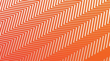 Modern soyut kumaş duvar kâğıdı ve tasarım için turuncu zig zag çizgileri kusursuz desen arkaplanı