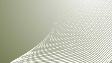 Modern soyut dijital ve grafik dekoru için yarım ton eğrisi olan yeşil ordu gradyanı