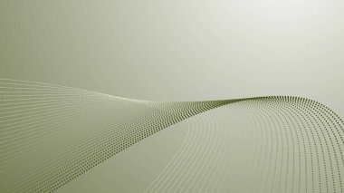 Modern soyut dijital ve grafik dekoru için yarım ton eğrisi olan yeşil ordu gradyanı