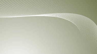 Modern soyut dijital ve grafik dekoru için yarım ton eğrisi olan yeşil ordu gradyanı