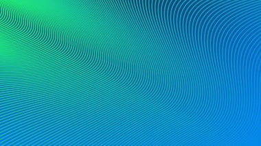 Taze, Modern ve Dinamik Görüntü Dizaynı Çizgili Mavi Yeşil Gradyan Arkaplanı