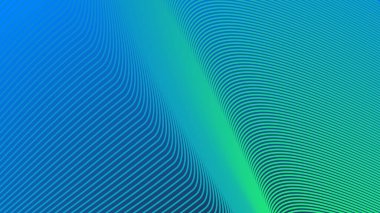 Taze, Modern ve Dinamik Görüntü Dizaynı Çizgili Mavi Yeşil Gradyan Arkaplanı