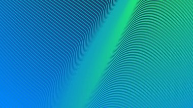 Taze, Modern ve Dinamik Görüntü Dizaynı Çizgili Mavi Yeşil Gradyan Arkaplanı