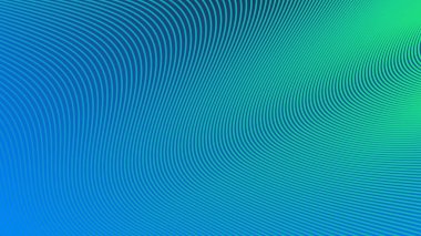 Taze, Modern ve Dinamik Görüntü Dizaynı Çizgili Mavi Yeşil Gradyan Arkaplanı