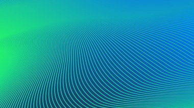 Taze, Modern ve Dinamik Görüntü Dizaynı Çizgili Mavi Yeşil Gradyan Arkaplanı