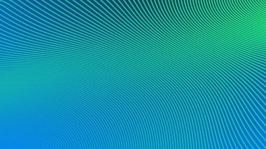 Taze, Modern ve Dinamik Görüntü Dizaynı Çizgili Mavi Yeşil Gradyan Arkaplanı