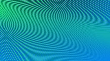 Taze, Modern ve Dinamik Görüntü Dizaynı Çizgili Mavi Yeşil Gradyan Arkaplanı