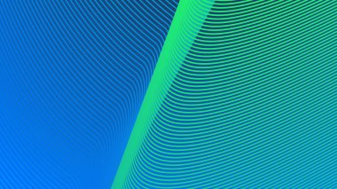 Taze, Modern ve Dinamik Görüntü Dizaynı Çizgili Mavi Yeşil Gradyan Arkaplanı