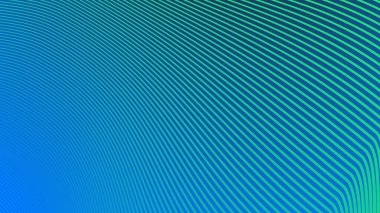 Taze, Modern ve Dinamik Görüntü Dizaynı Çizgili Mavi Yeşil Gradyan Arkaplanı