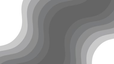 Modern, Zarif ve Minimalist Tasarım Projesi için Gri Katmanlı Gradyan Dalga Arkaplanı