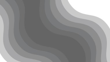 Modern, Zarif ve Minimalist Tasarım Projesi için Gri Katmanlı Gradyan Dalga Arkaplanı