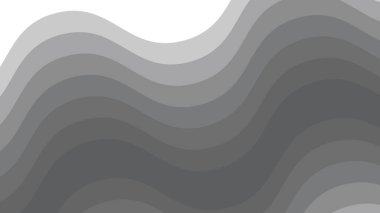 Modern, Zarif ve Minimalist Tasarım Projesi için Gri Katmanlı Gradyan Dalga Arkaplanı