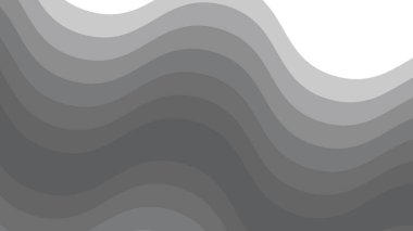 Modern, Zarif ve Minimalist Tasarım Projesi için Gri Katmanlı Gradyan Dalga Arkaplanı