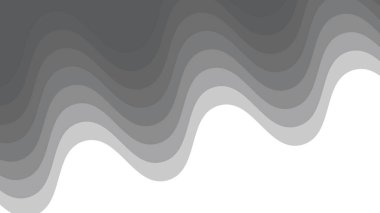 Modern, Zarif ve Minimalist Tasarım Projesi için Gri Katmanlı Gradyan Dalga Arkaplanı