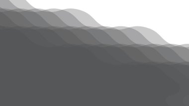 Modern, Zarif ve Minimalist Tasarım Projesi için Gri Katmanlı Gradyan Dalga Arkaplanı