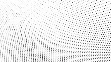 Modern Tasarım, Poster veya Web Düzeni için Siyah ve Beyaz Yarıtonlu Polkadot Soyutlamaları Modern Tasarım, Poster veya Web Düzeni