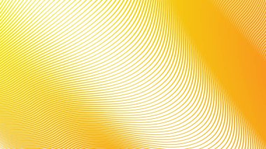 Canlı Modern Tasarım ve Dijital Kullanım için Turuncu Sarı Çizgili Eğri Çizgisi Soyut Arkaplan