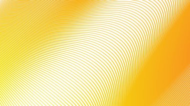 Canlı Modern Tasarım ve Dijital Kullanım için Turuncu Sarı Çizgili Eğri Çizgisi Soyut Arkaplan