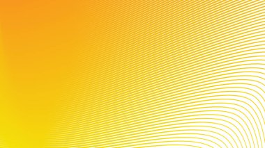 Canlı Modern Tasarım ve Dijital Kullanım için Turuncu Sarı Çizgili Eğri Çizgisi Soyut Arkaplan