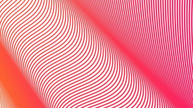 Canlı Modern Tasarım, UI ve Dijital Arkaplan için Çizgili Kırmızı Turuncu Soyut Arkaplan