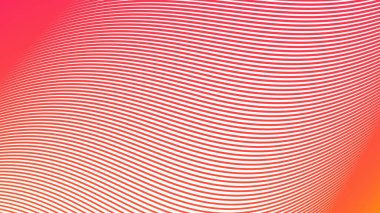 Canlı Modern Tasarım, UI ve Dijital Arkaplan için Çizgili Kırmızı Turuncu Soyut Arkaplan