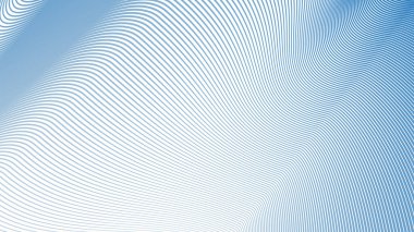 Modern Web Tasarımı, Dijital Sanat için Mavi Çizgili Dalga Çizgisi Soyut Arkaplanı ve Modern Web Tasarımı, Dijital Sanat ve UI Sunumu için Mavi Gökyüzü Çizgisi Soyut Arkaplanı