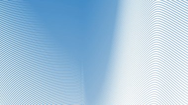 Modern Web Tasarımı, Dijital Sanat için Mavi Çizgili Dalga Çizgisi Soyut Arkaplanı ve Modern Web Tasarımı, Dijital Sanat ve UI Sunumu için Mavi Gökyüzü Çizgisi Soyut Arkaplanı