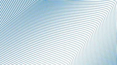 Modern Web Tasarımı, Dijital Sanat için Mavi Çizgili Dalga Çizgisi Soyut Arkaplanı ve Modern Web Tasarımı, Dijital Sanat ve UI Sunumu için Mavi Gökyüzü Çizgisi Soyut Arkaplanı