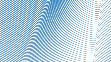 Modern Web Tasarımı, Dijital Sanat için Mavi Çizgili Dalga Çizgisi Soyut Arkaplanı ve Modern Web Tasarımı, Dijital Sanat ve UI Sunumu için Mavi Gökyüzü Çizgisi Soyut Arkaplanı