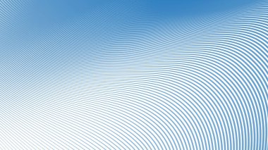 Modern Web Tasarımı, Dijital Sanat için Mavi Çizgili Dalga Çizgisi Soyut Arkaplanı ve Modern Web Tasarımı, Dijital Sanat ve UI Sunumu için Mavi Gökyüzü Çizgisi Soyut Arkaplanı