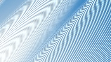 Modern Web Tasarımı, Dijital Sanat için Mavi Çizgili Dalga Çizgisi Soyut Arkaplanı ve Modern Web Tasarımı, Dijital Sanat ve UI Sunumu için Mavi Gökyüzü Çizgisi Soyut Arkaplanı